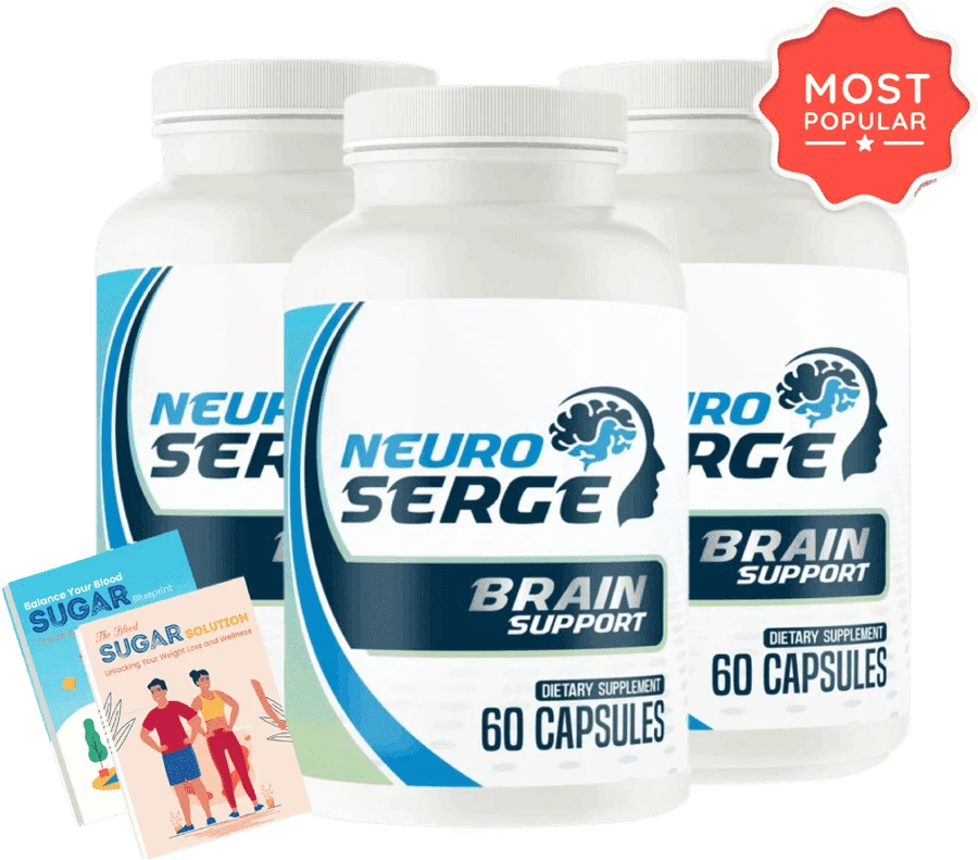 Neuro Serge three bottles with bonus books